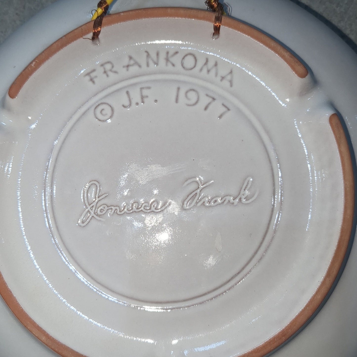 vintage frankoma plate 1977