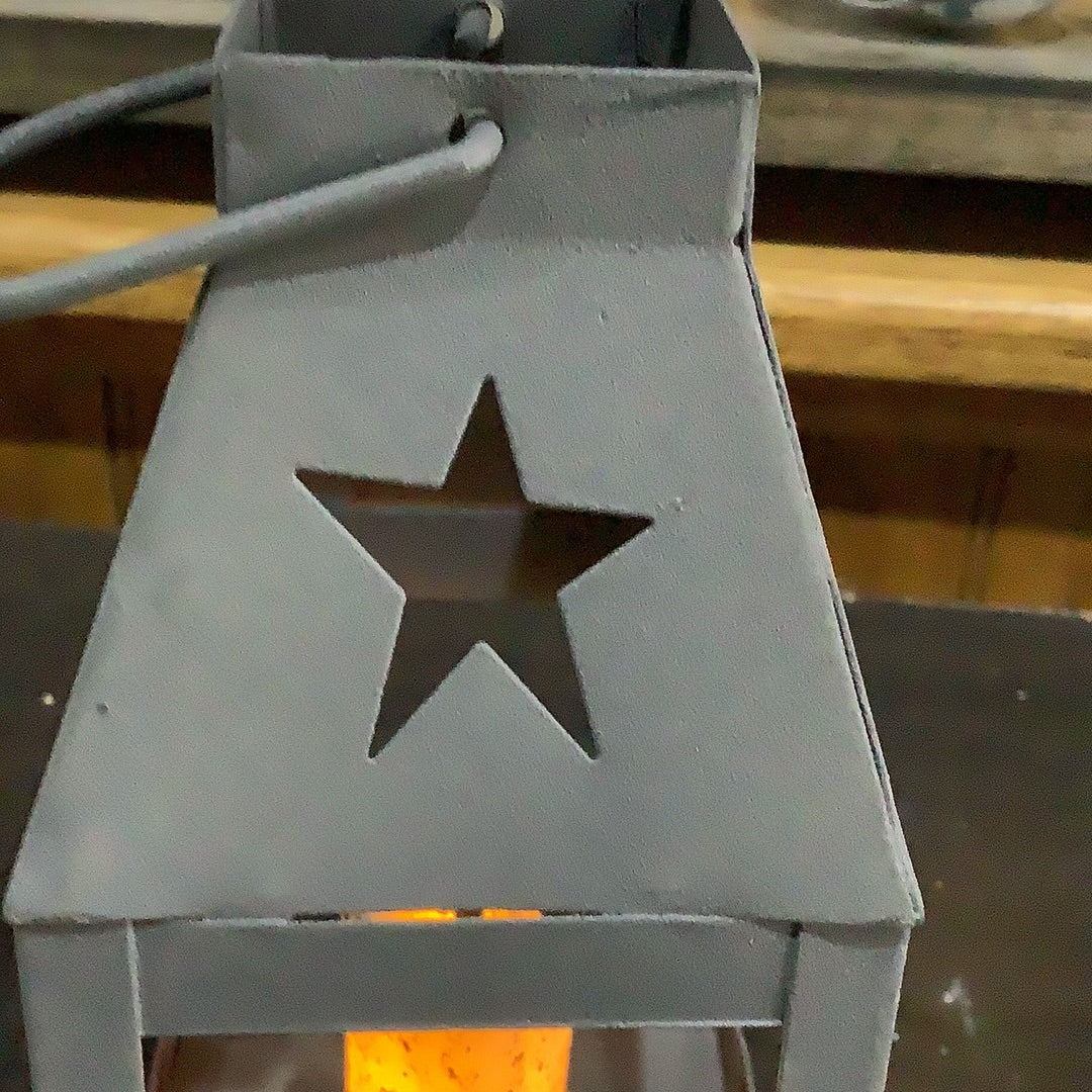 Farmhouse Colors Mini Star Lantern dark grey