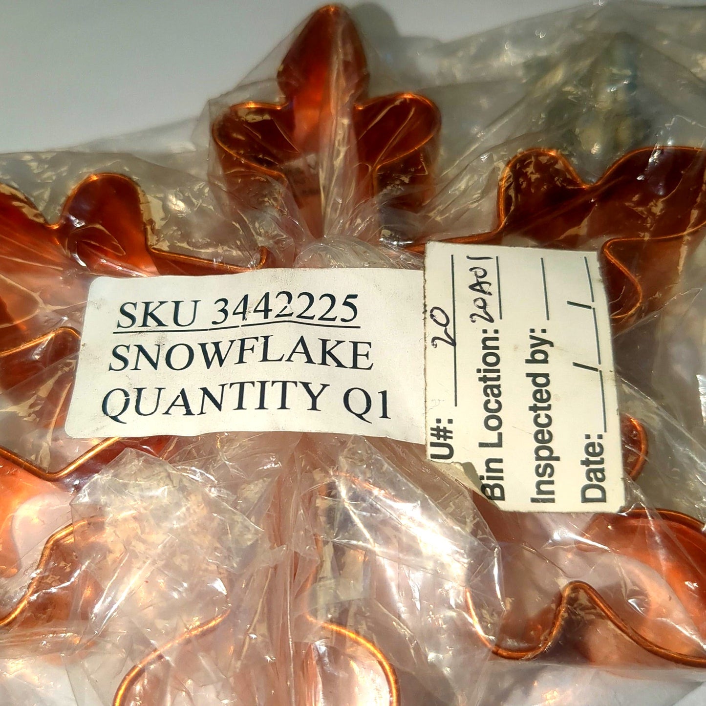 Vintage Williams-Sonoma Copper Snowflake Cookie Cutter WS19
