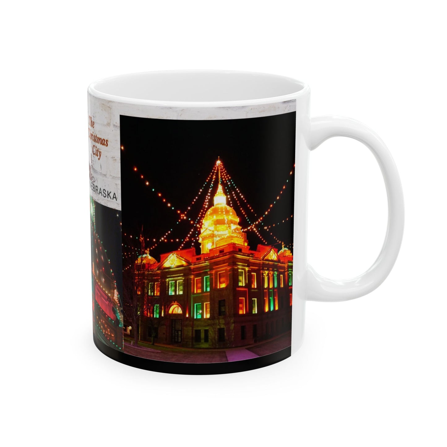 Minden, Nebraska Christmas City Ceramic Mug 11oz