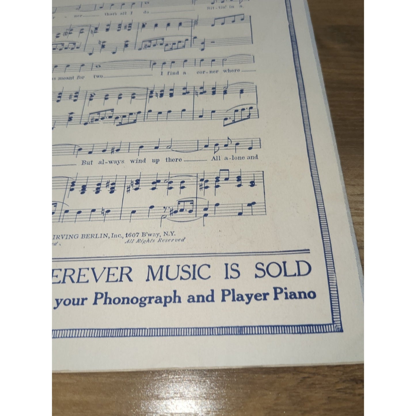 Vintage 1924 Sheet Music, "Oh, Baby - Don't Say No - Say Maybe" Irving Berlin