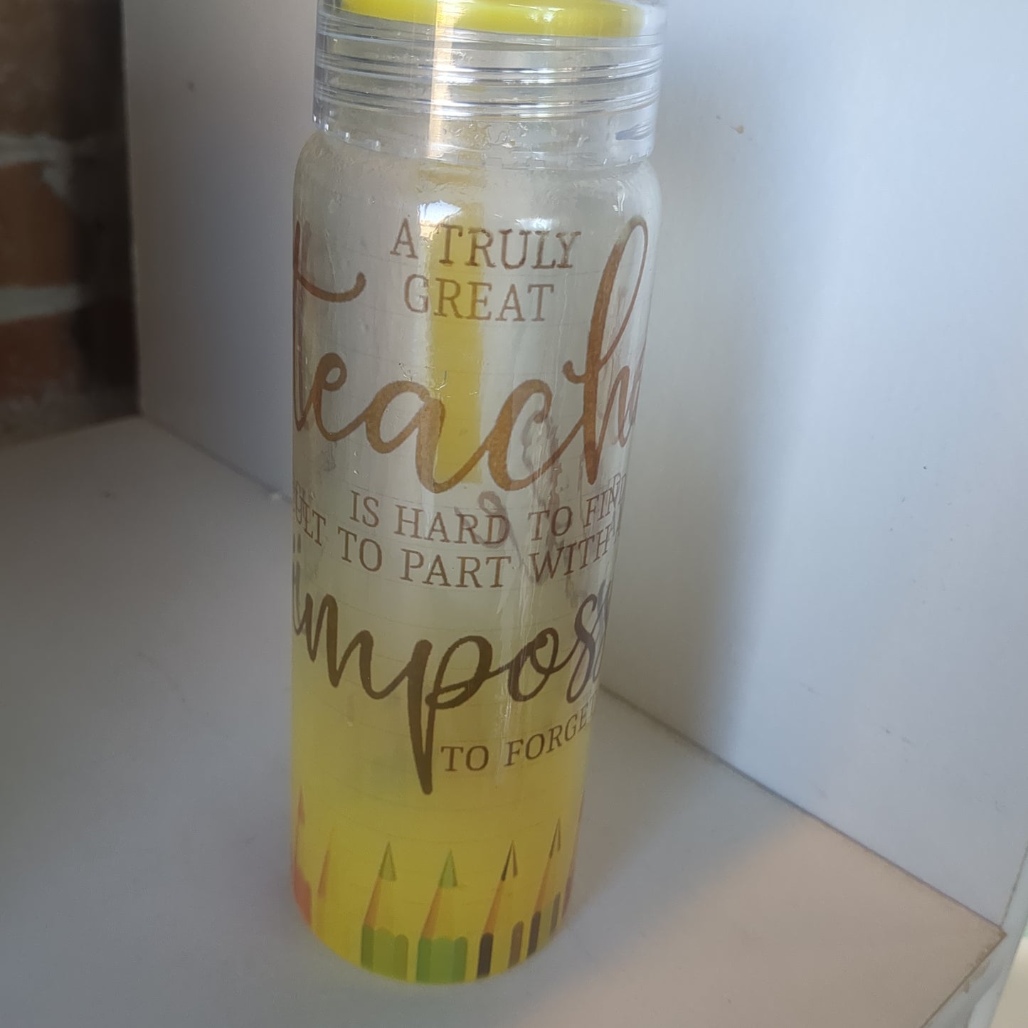 17oz Double Walled Glass Tumbler Teacher