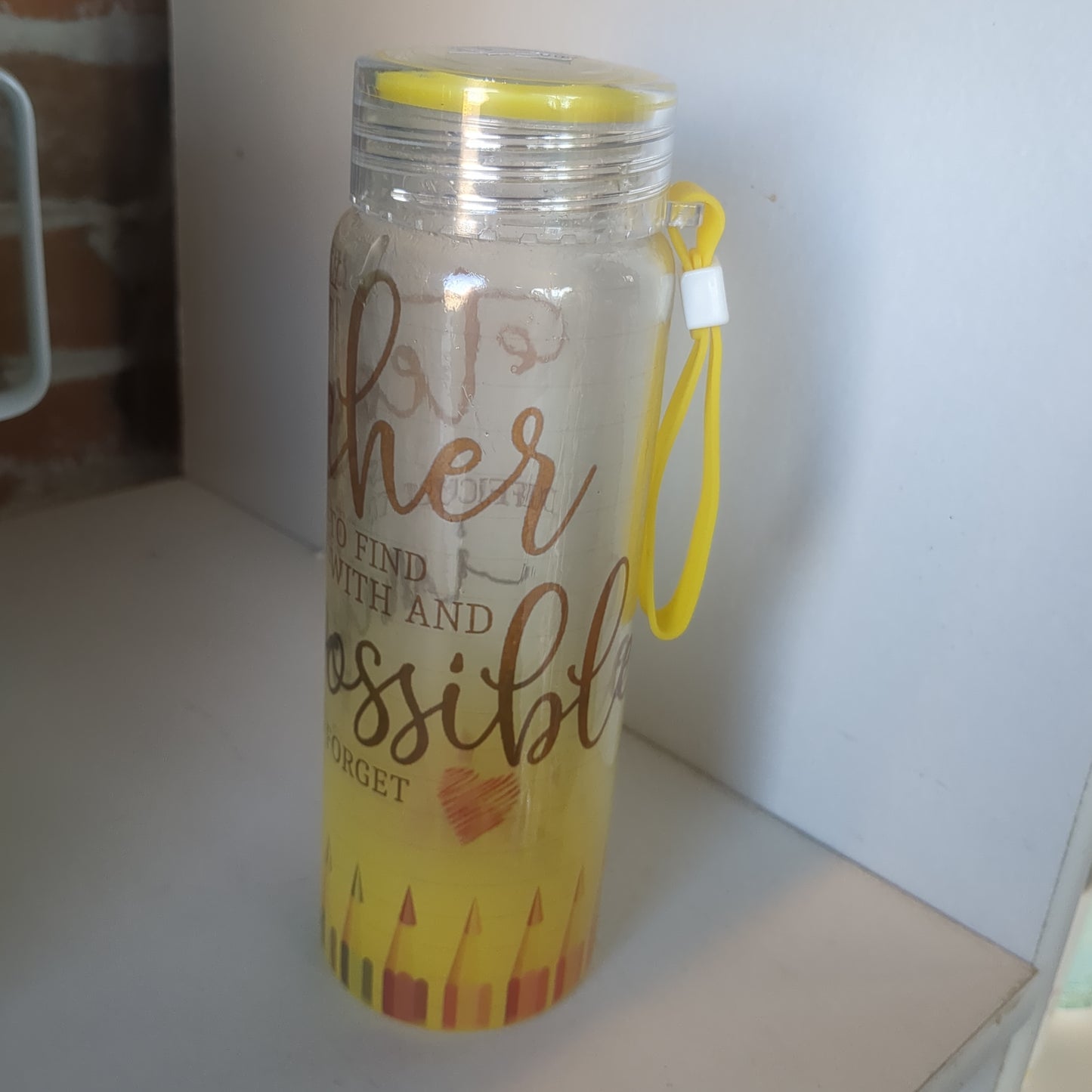 17oz Double Walled Glass Tumbler Teacher