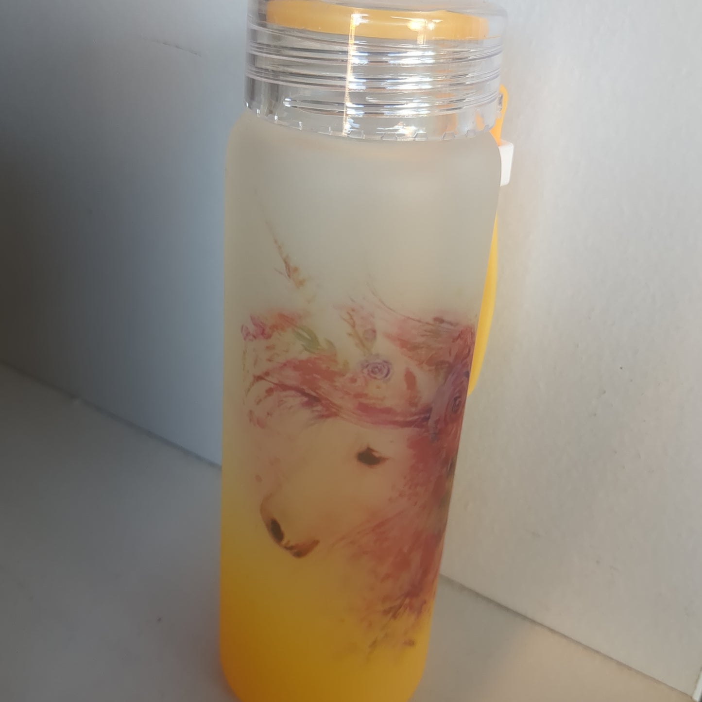 17oz Double Walled Glass Tumbler Unicorn