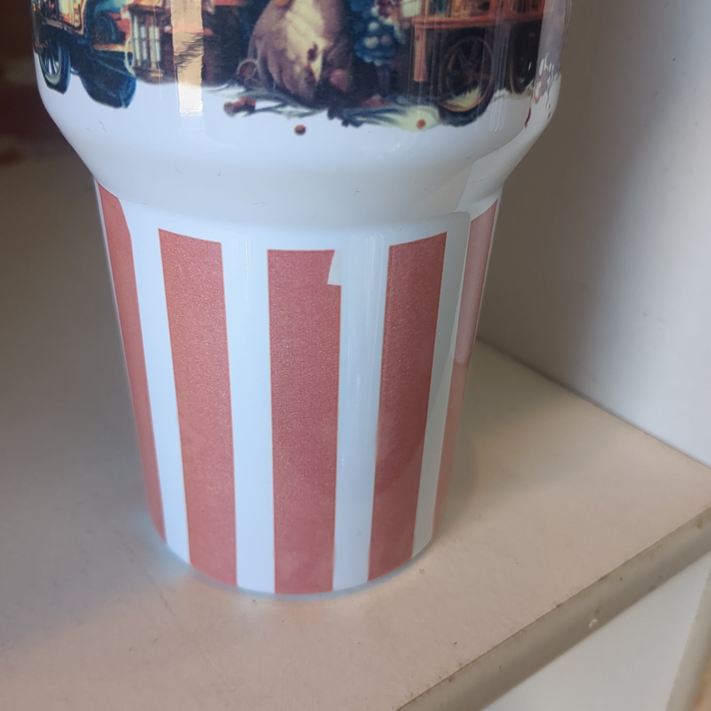 40 oz stainless steel insulated tumbler says, "Not my circus, not my monkeys" NOT PERFECT tcm9
