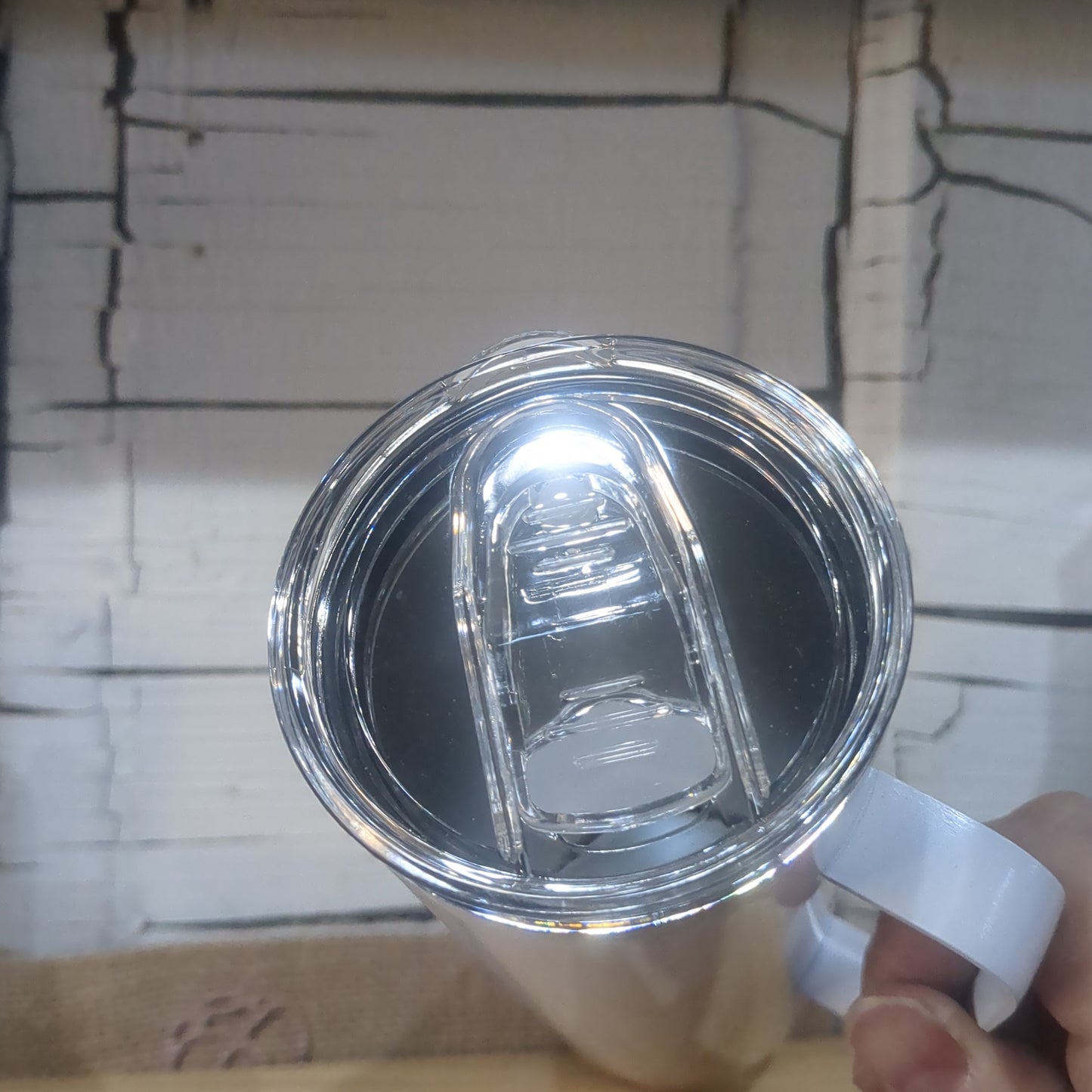 20 oz skinny tumbler with a handle for custom orders