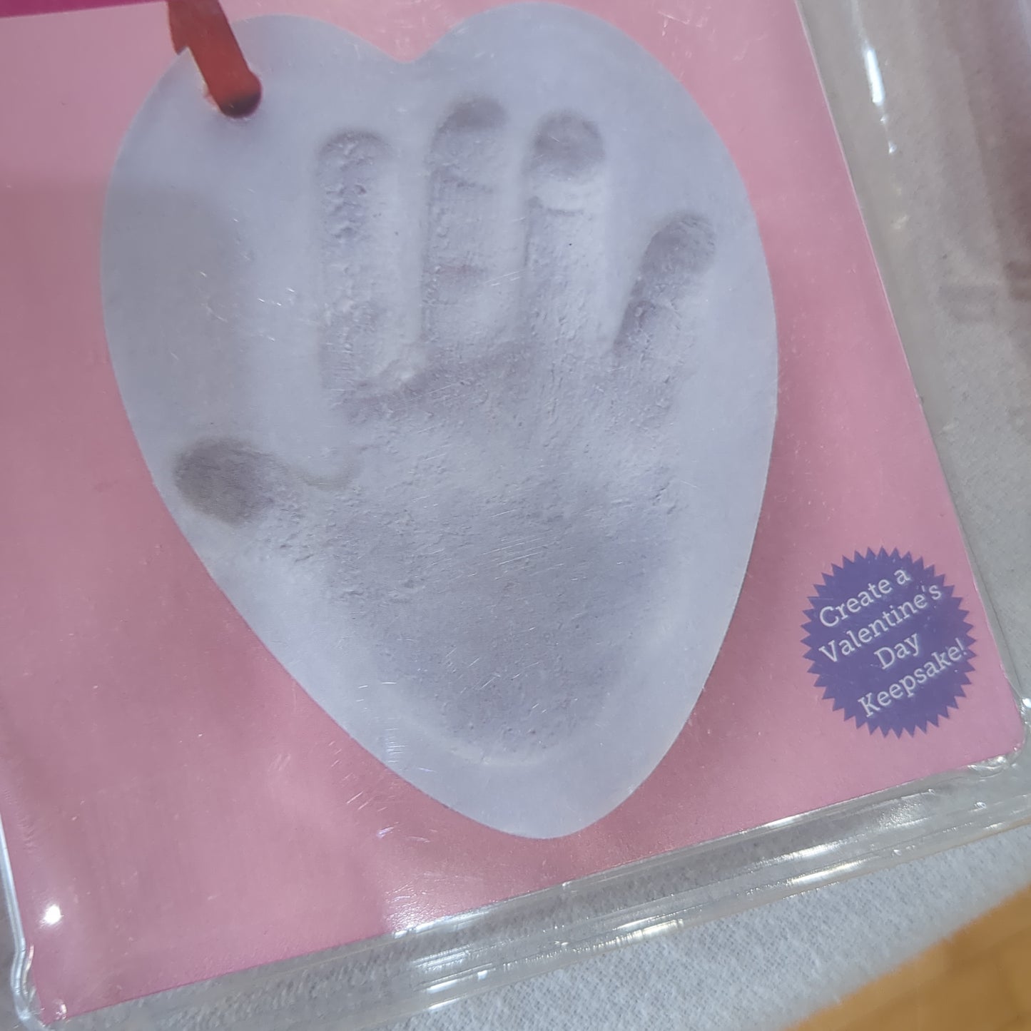 Valentine's Day plaster handprint kit