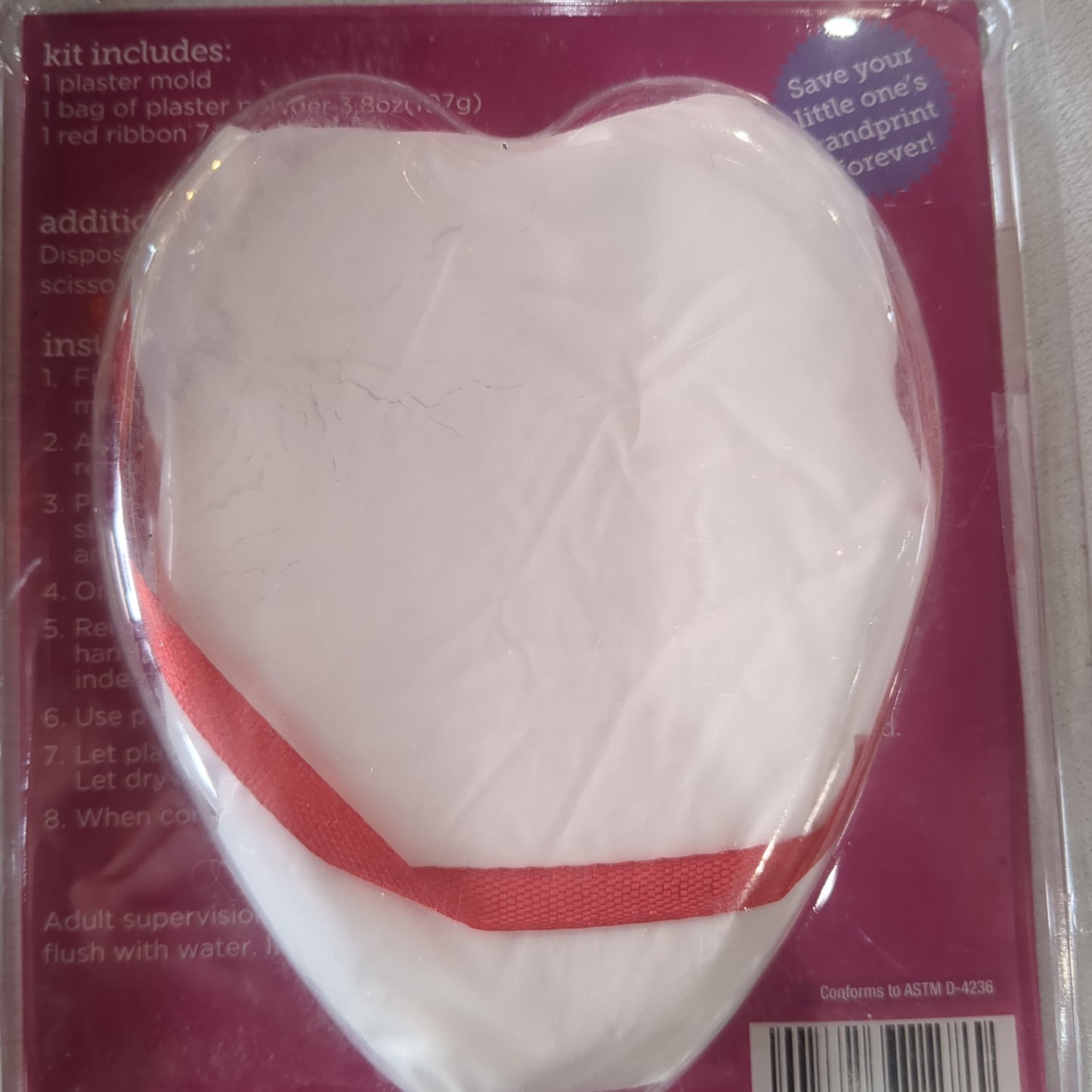 Valentine's Day plaster handprint kit