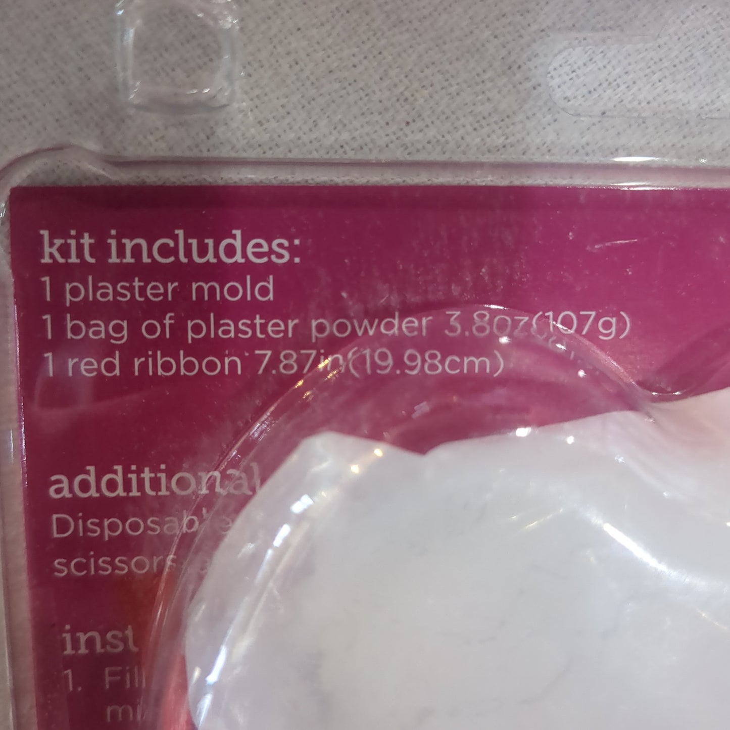 Valentine's Day plaster handprint kit