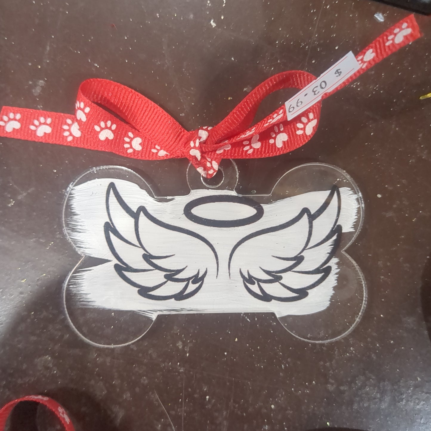 Acrylic dog Memorial Ornament