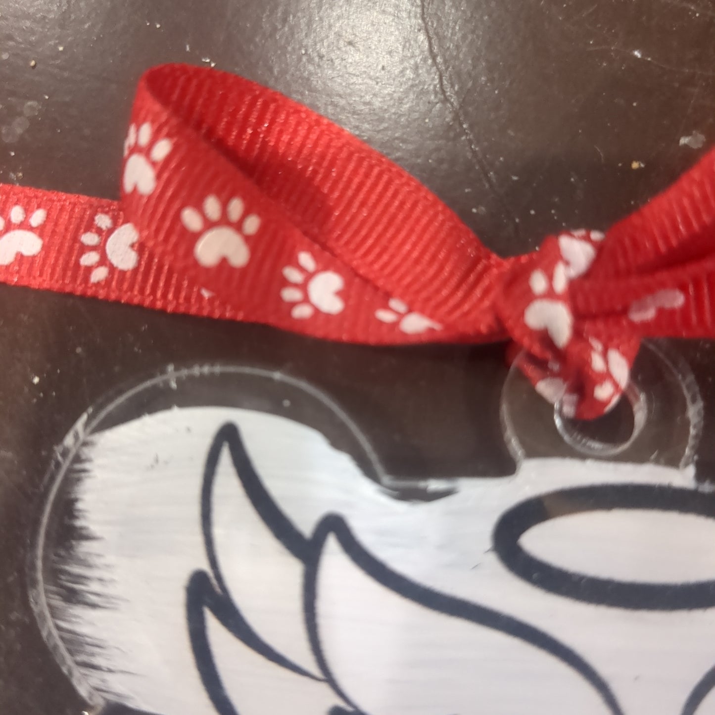 Acrylic dog Memorial Ornament