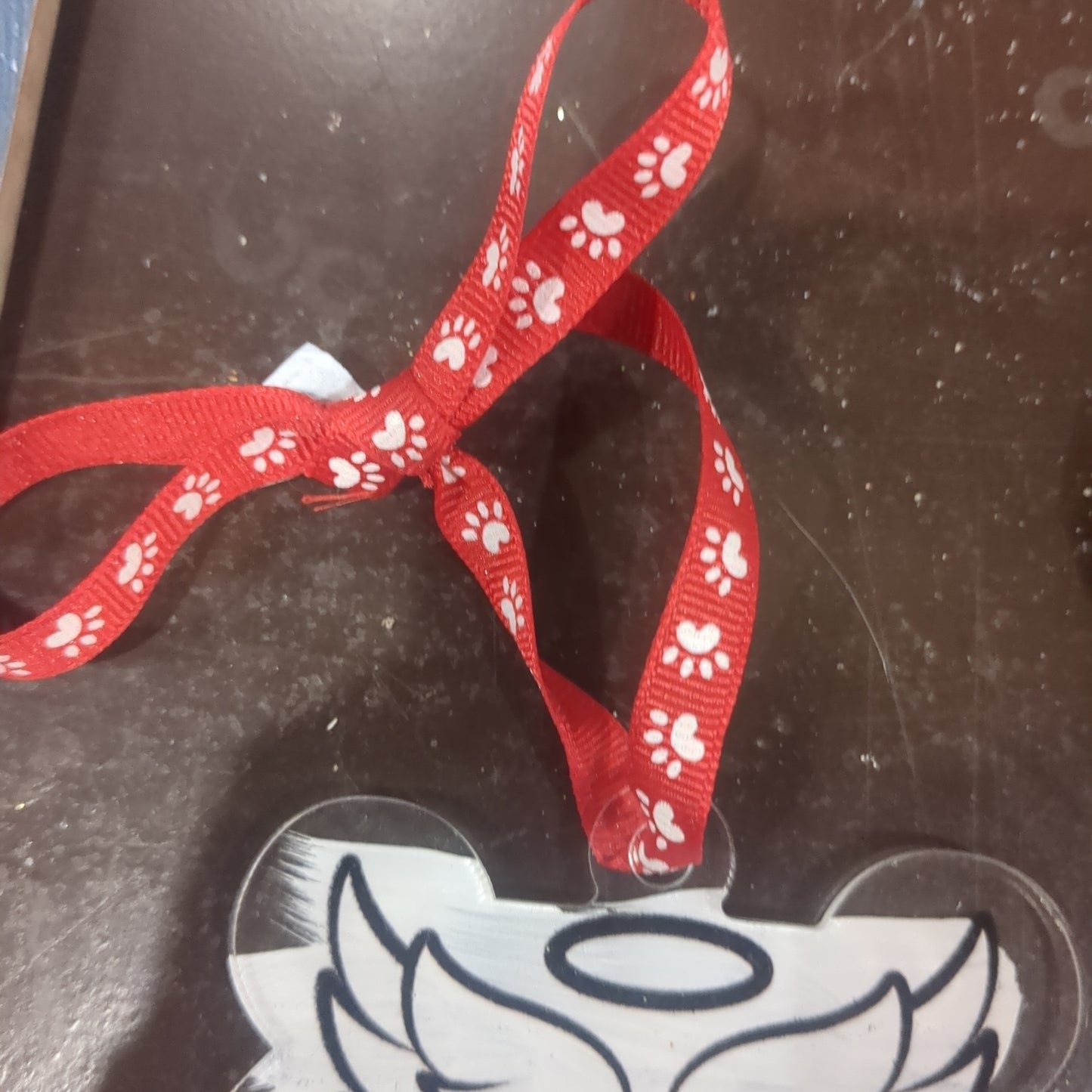 Acrylic dog Memorial Ornament