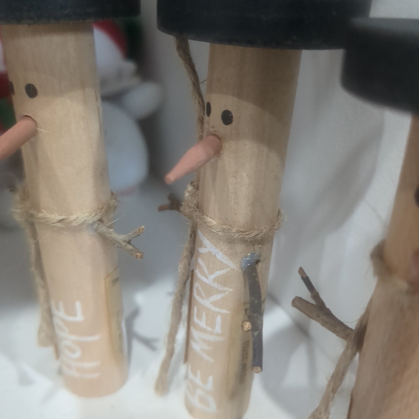 Os3 ONE ORNAMENT ONLY.  Hope Snowman Christmas Ornament