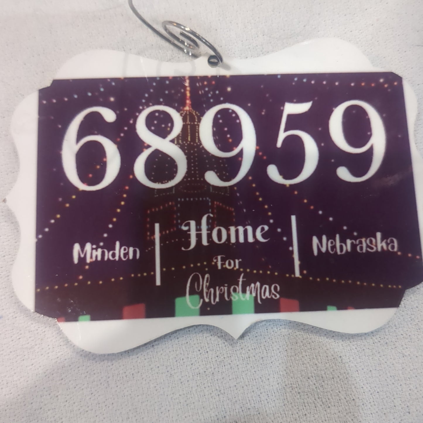 Minden Nebraska Zip Code Ornament Minden Nebraska