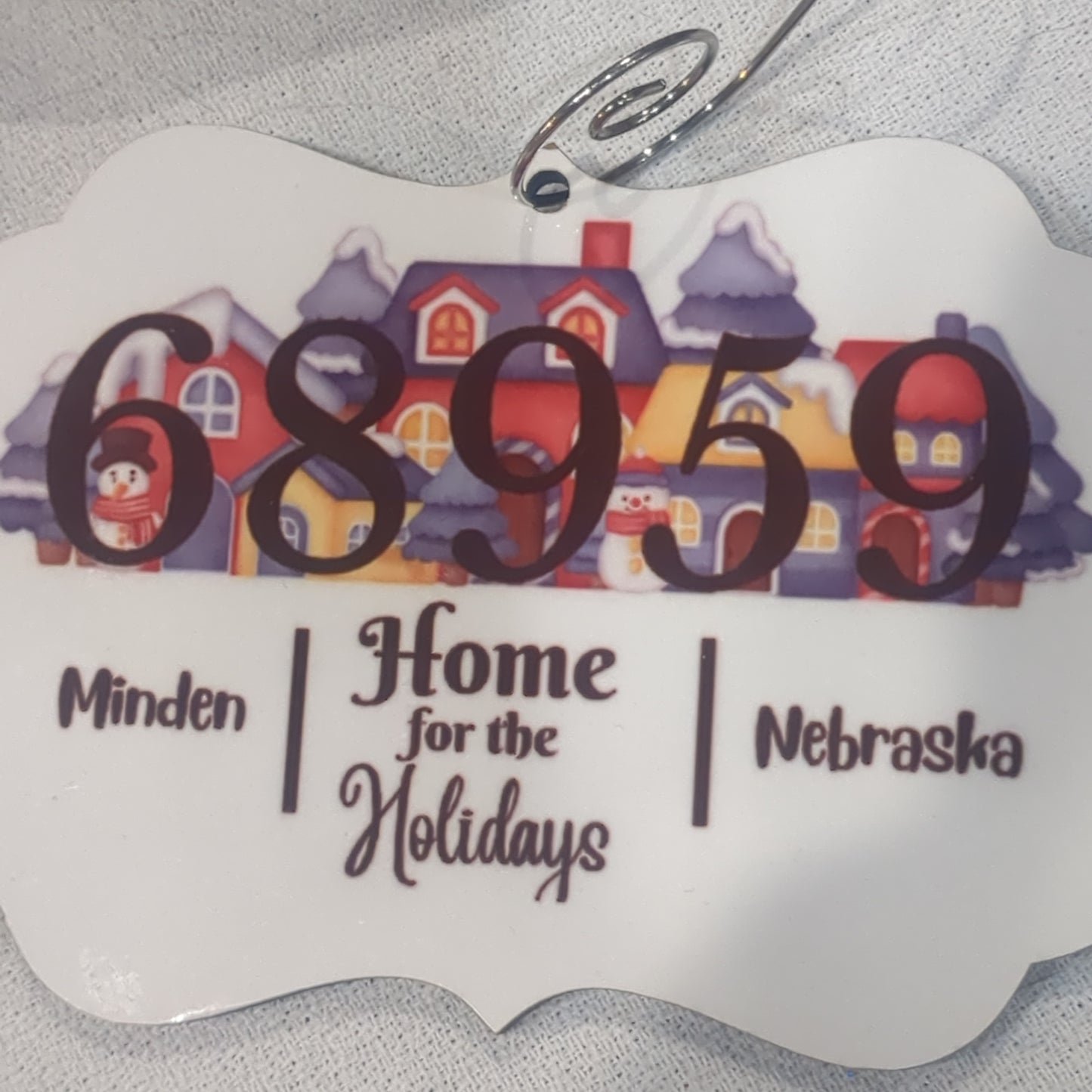 Minden Nebraska's ZIP Code Ornament house