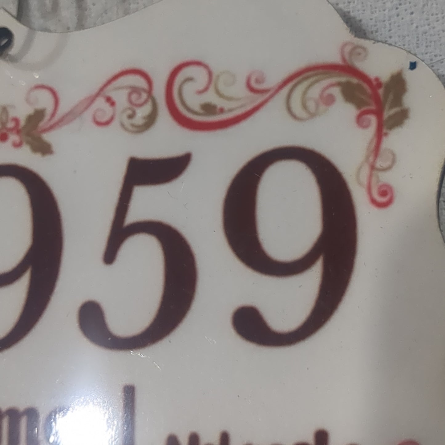 Minden Nebraska's ZIP Code Ornament floral 1 special order
