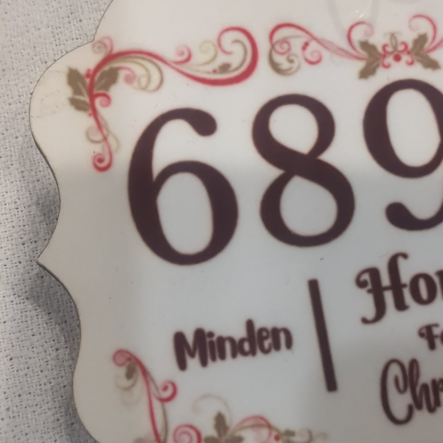 Minden Nebraska's ZIP Code Ornament floral 1 special order