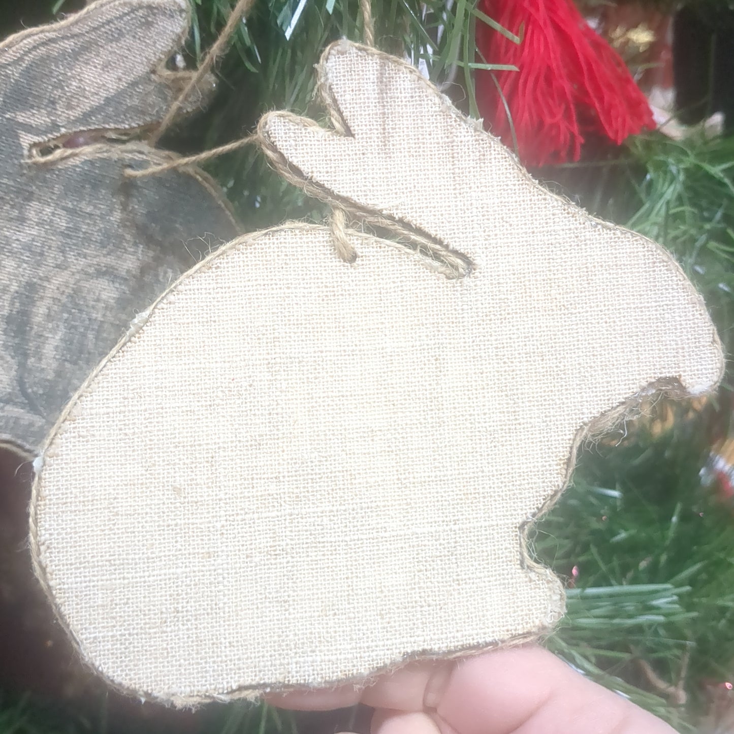 Rabbit Denim Ornament
