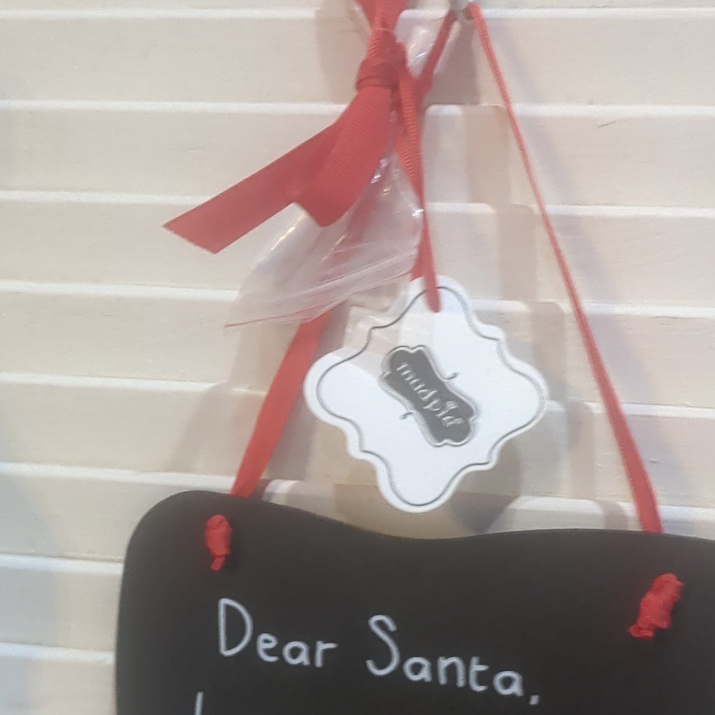 Santa Wish List chalkboard
