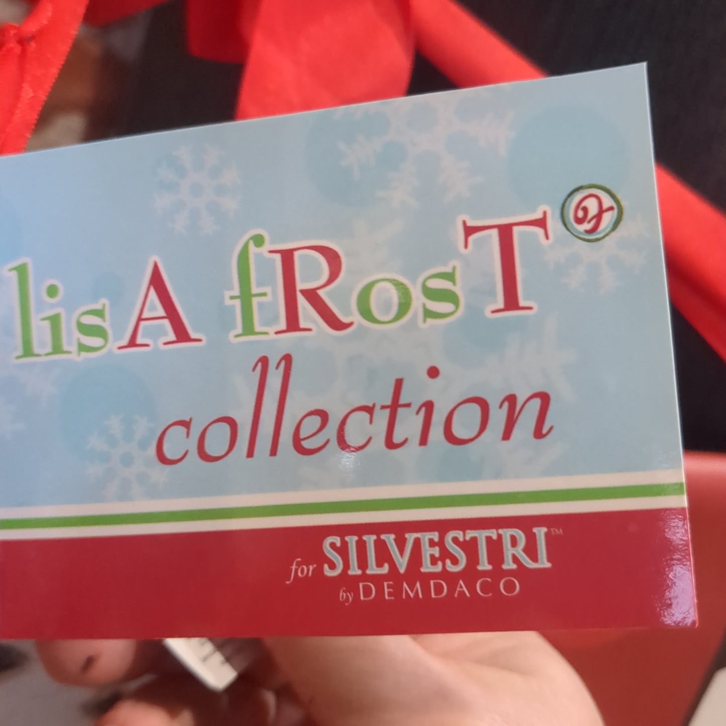 Santa Painted canvas Lisa Frost and Silvestri by Demdaco