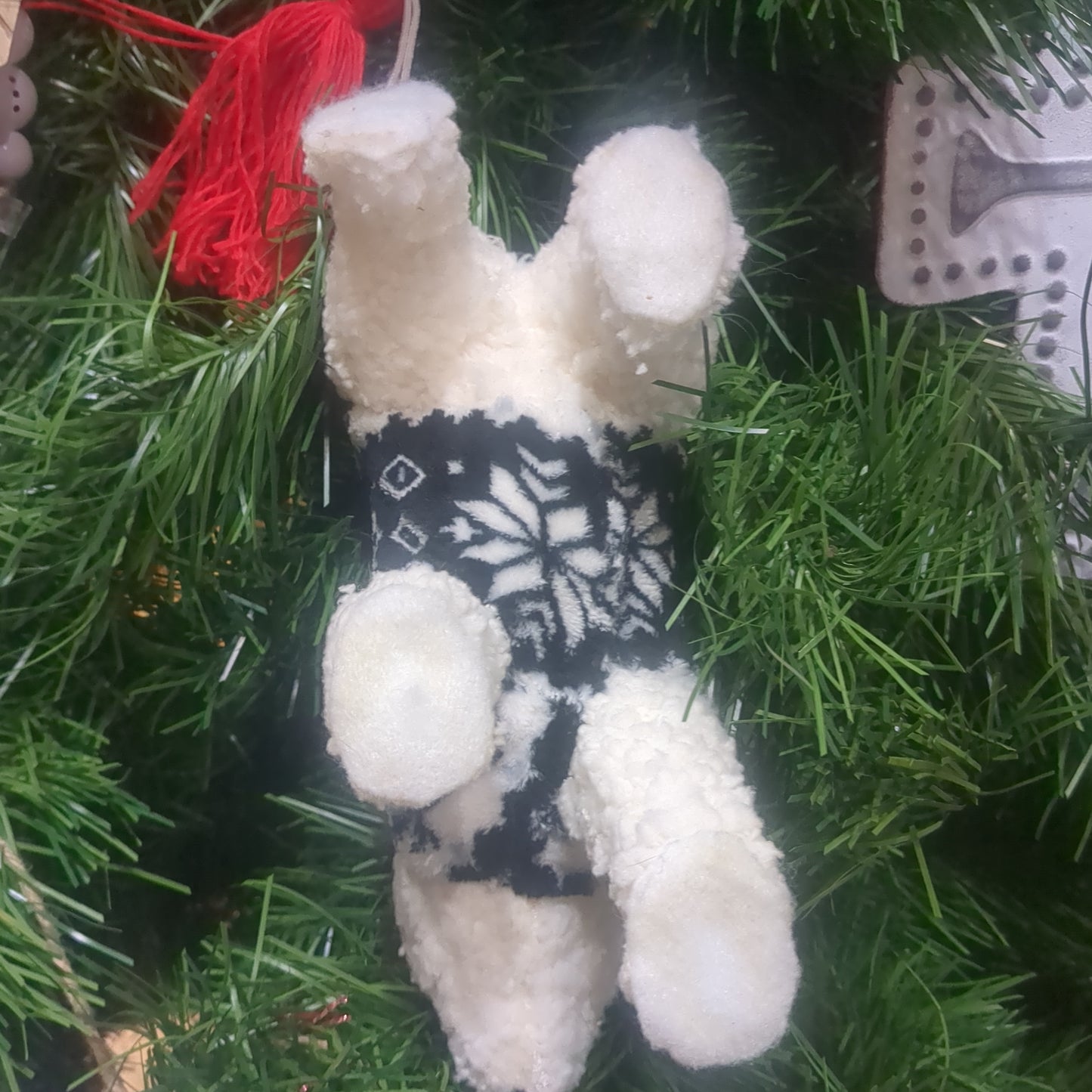 Wool Polar Bear Figurine