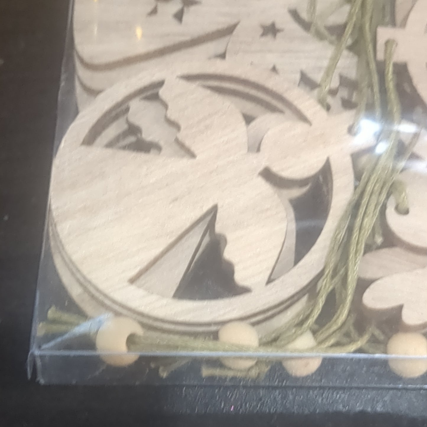 Wooden Angel Ornament Set Of 12