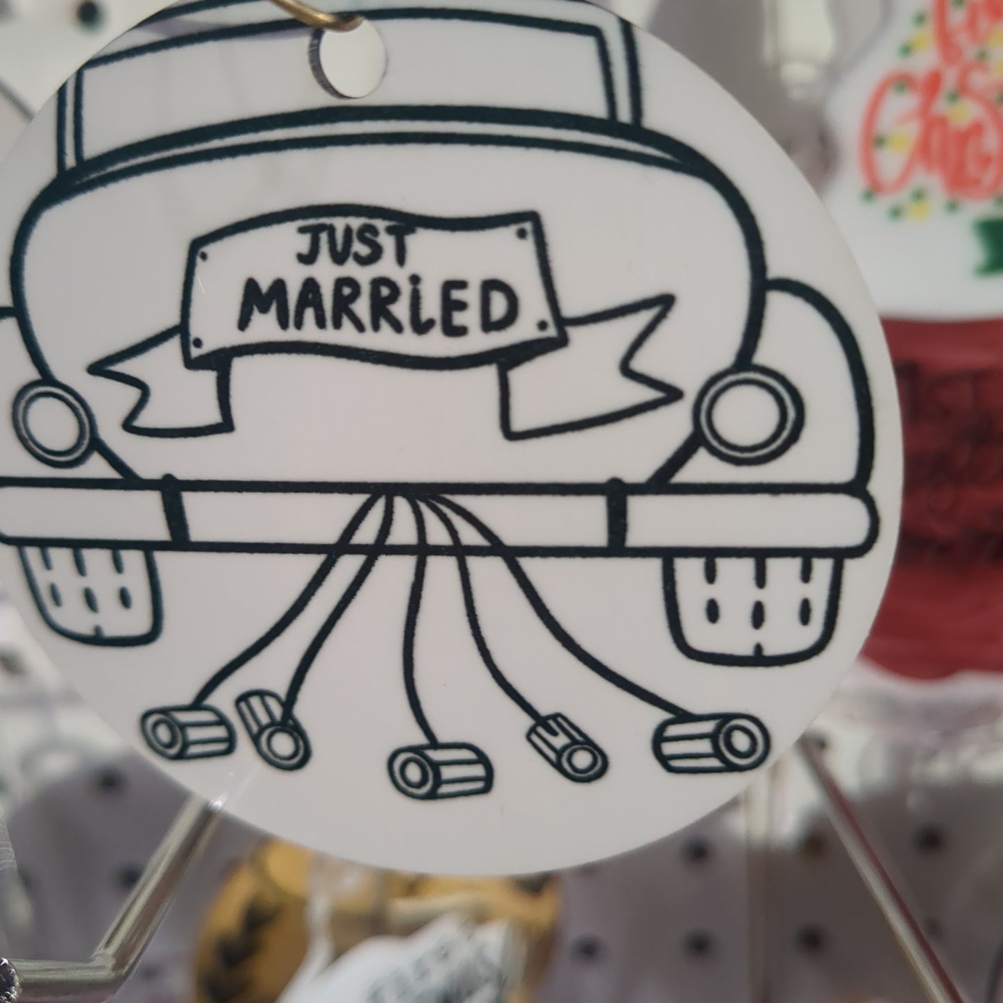 Wedding Ornament just married