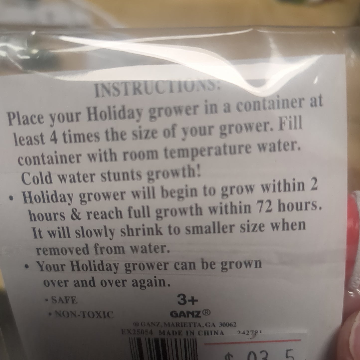 Reindeer grower toy