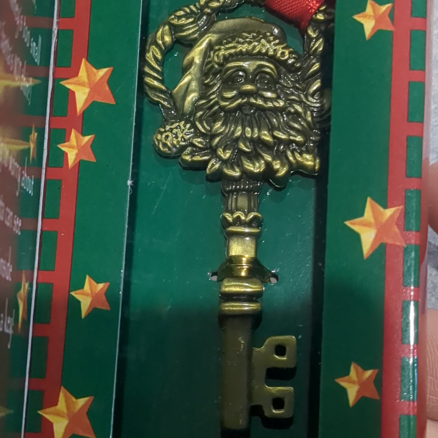 A key for Santa. Metal key