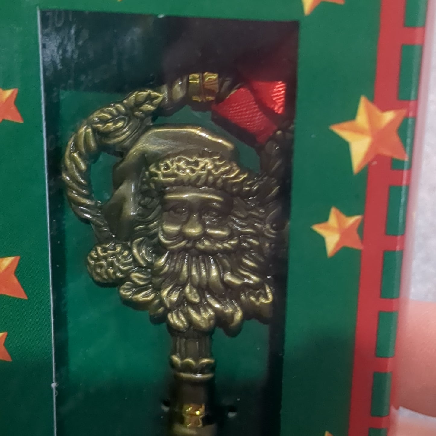 A key for Santa. Metal key
