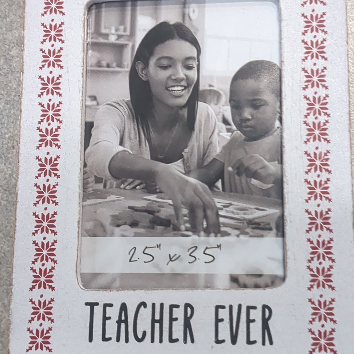 Best teacher ever photo frame