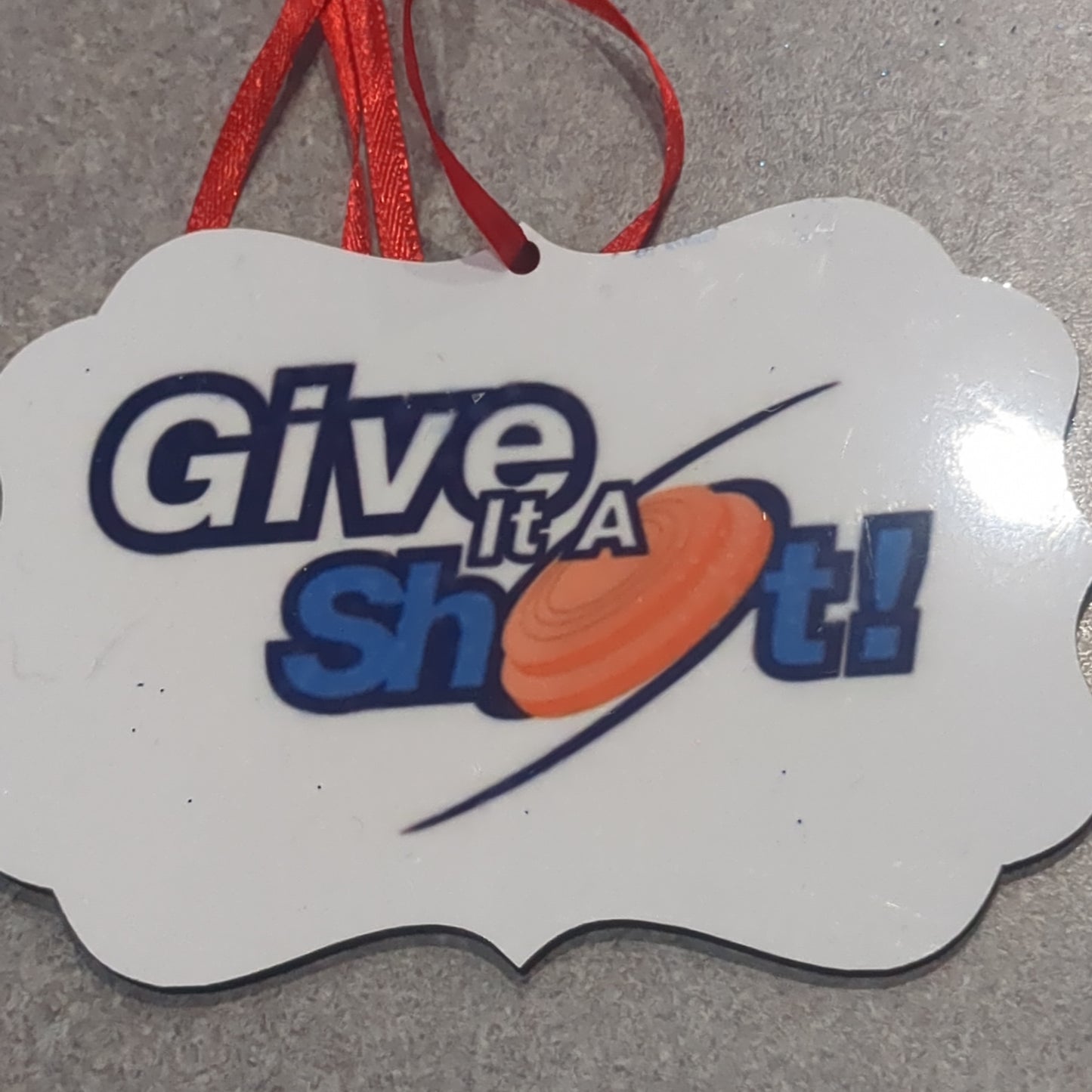 Trap shooting ornament