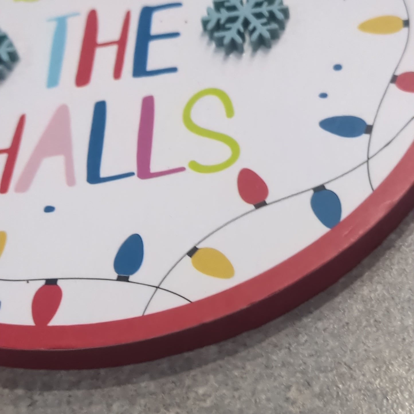 MDF ball ornament Deck the Halls