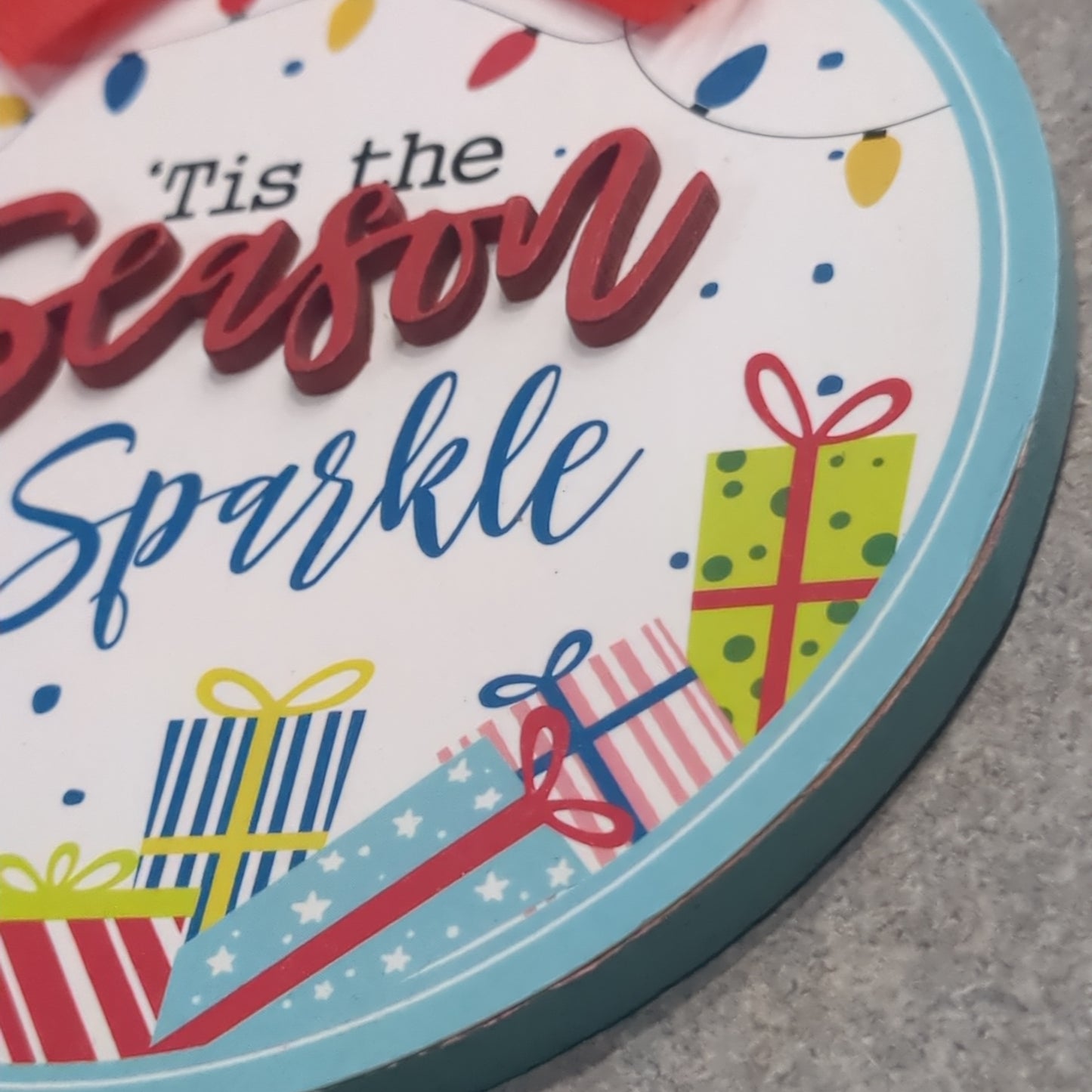 MDF ball ornament 'tis the season to sparkle