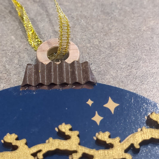 MDF ball ornament believe
