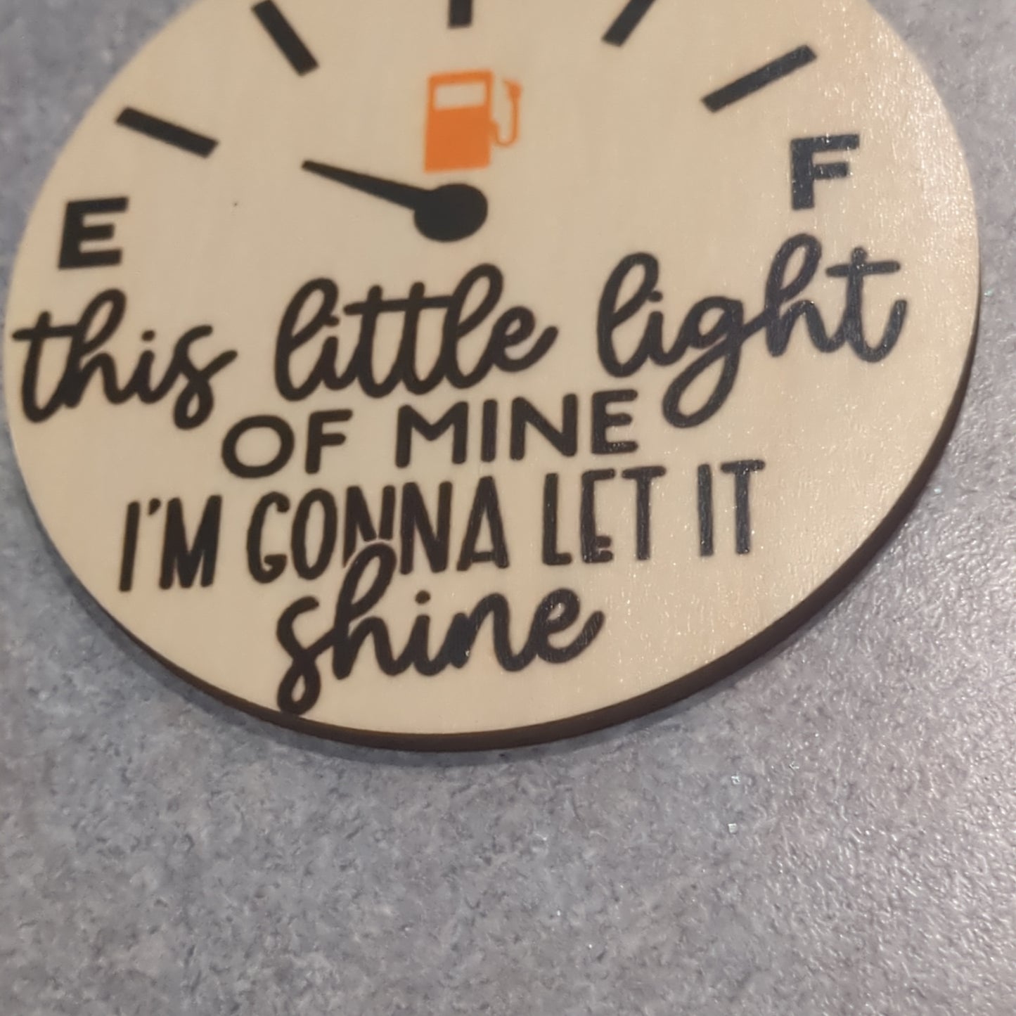 MDF ball ornament This little light of mine and I'll let it shine
