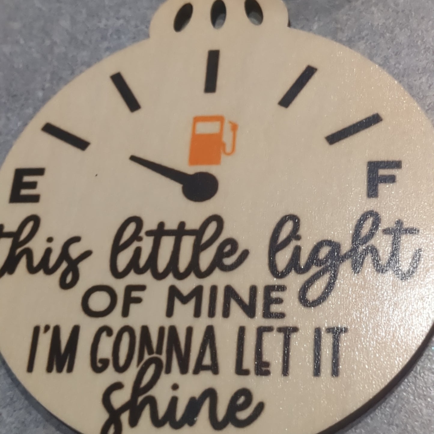 MDF ball ornament This little light of mine and I'll let it shine