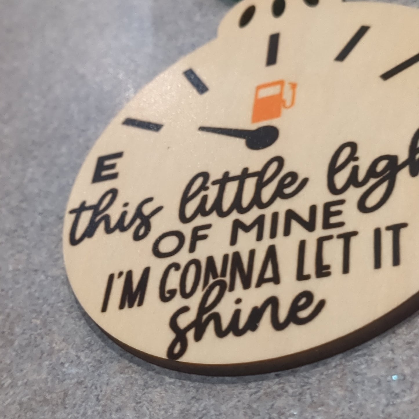 MDF ball ornament This little light of mine and I'll let it shine