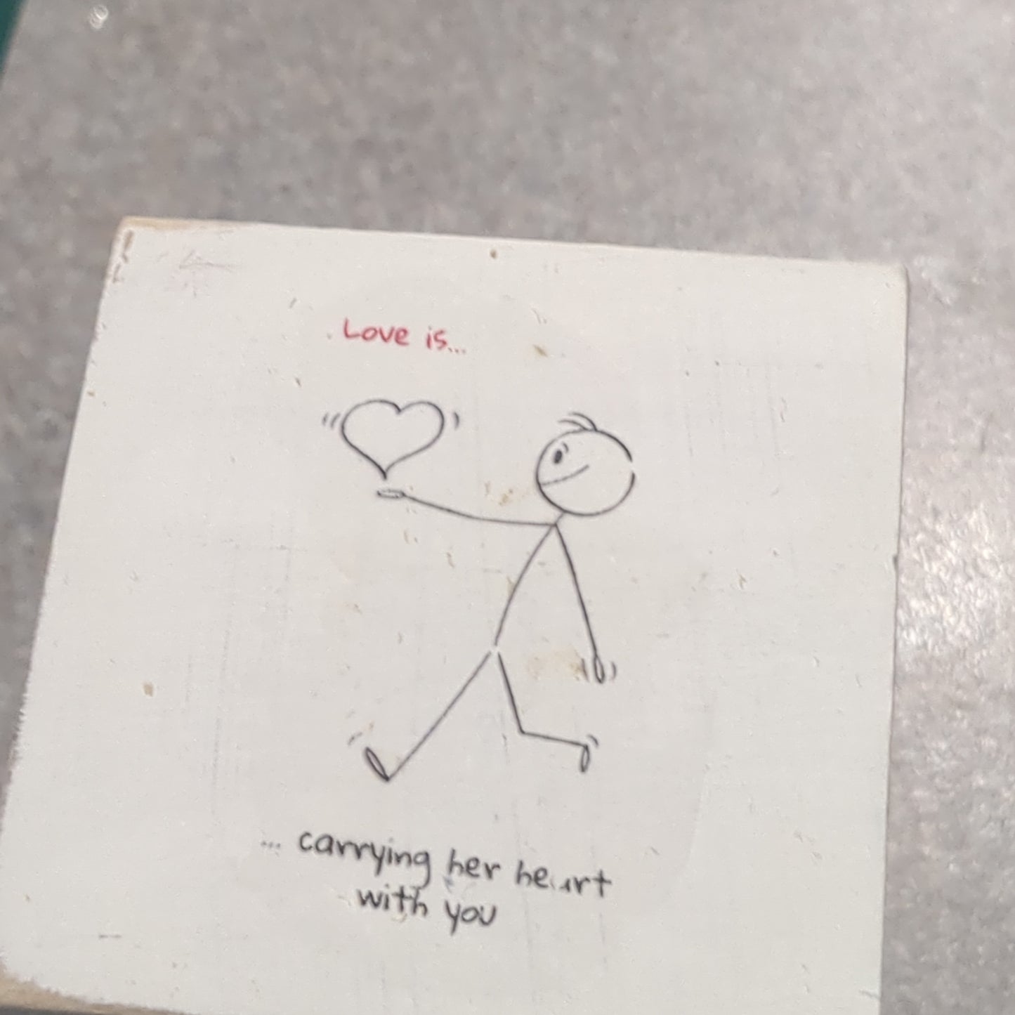 Valentine's Day cube hand drawn figures