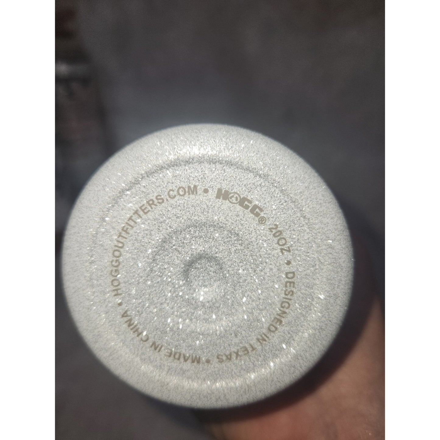 20 oz Stainless Steel Glitter Tumbler Cow I Fine Everything's Fine