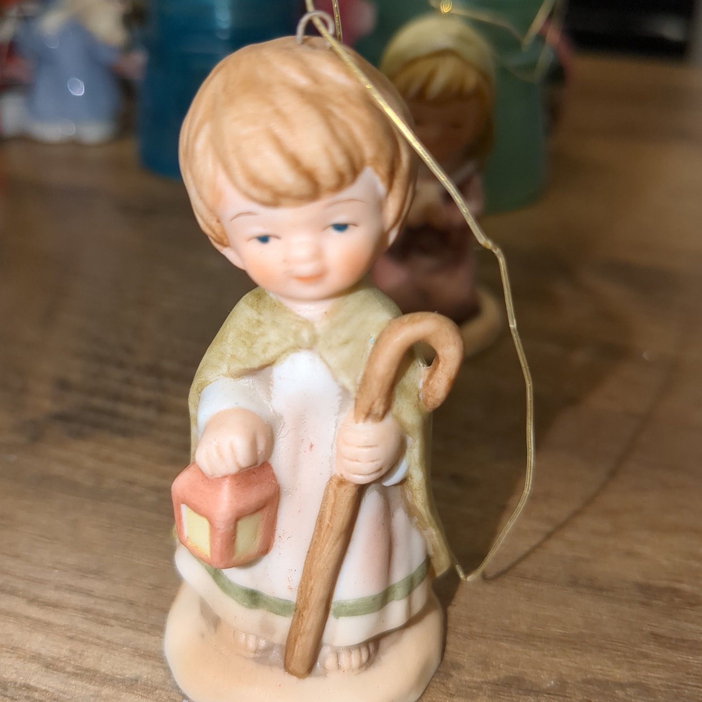vintage Little Bible Friends nativity ornaments