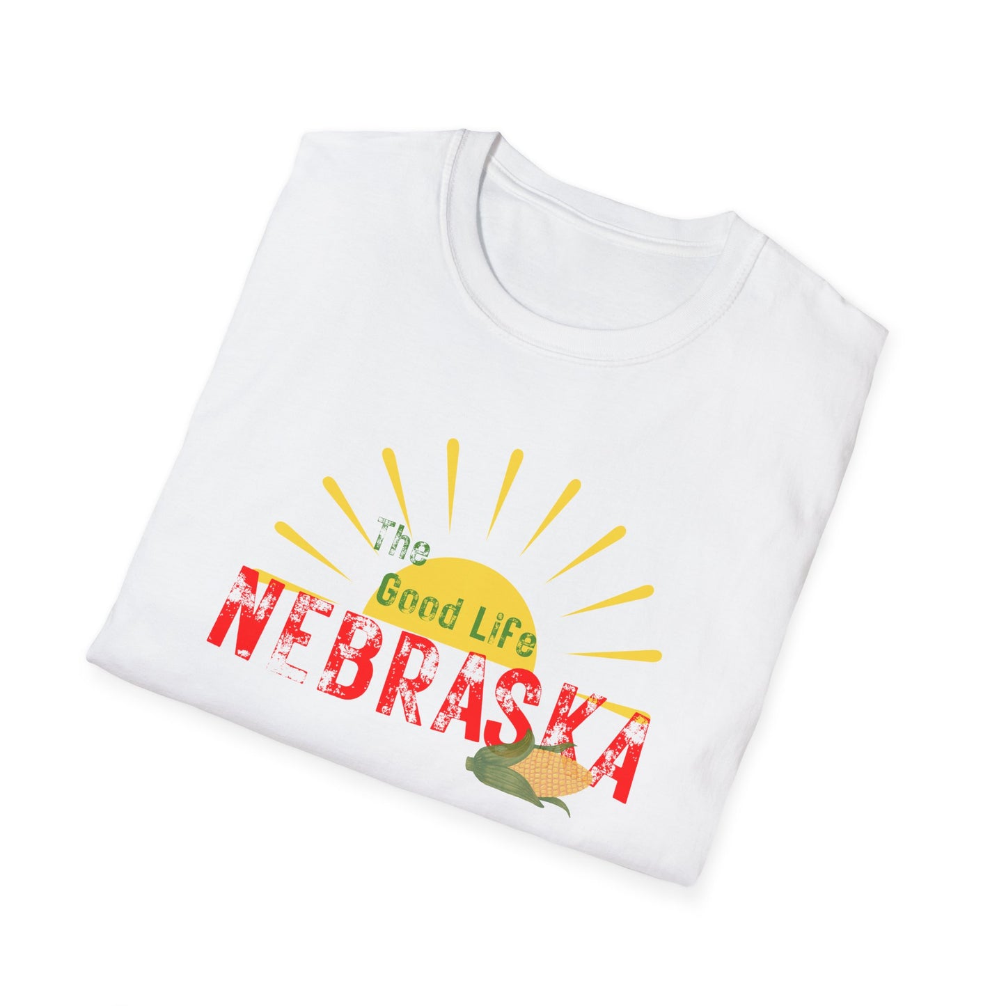 Nebraska The Good Life Unisex Softstyle T-Shirt