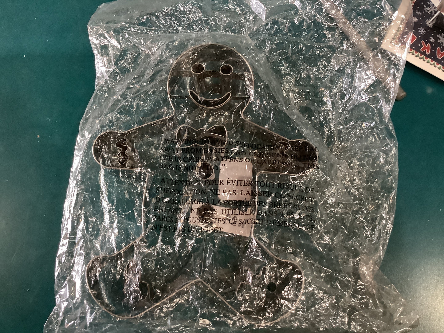 Williams Sonoma Large 8 inch Metal Gingerbread Man Cookie Cutter NIP WS9