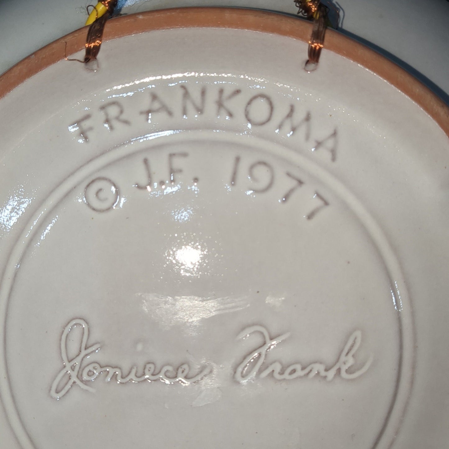 vintage frankoma plate 1977