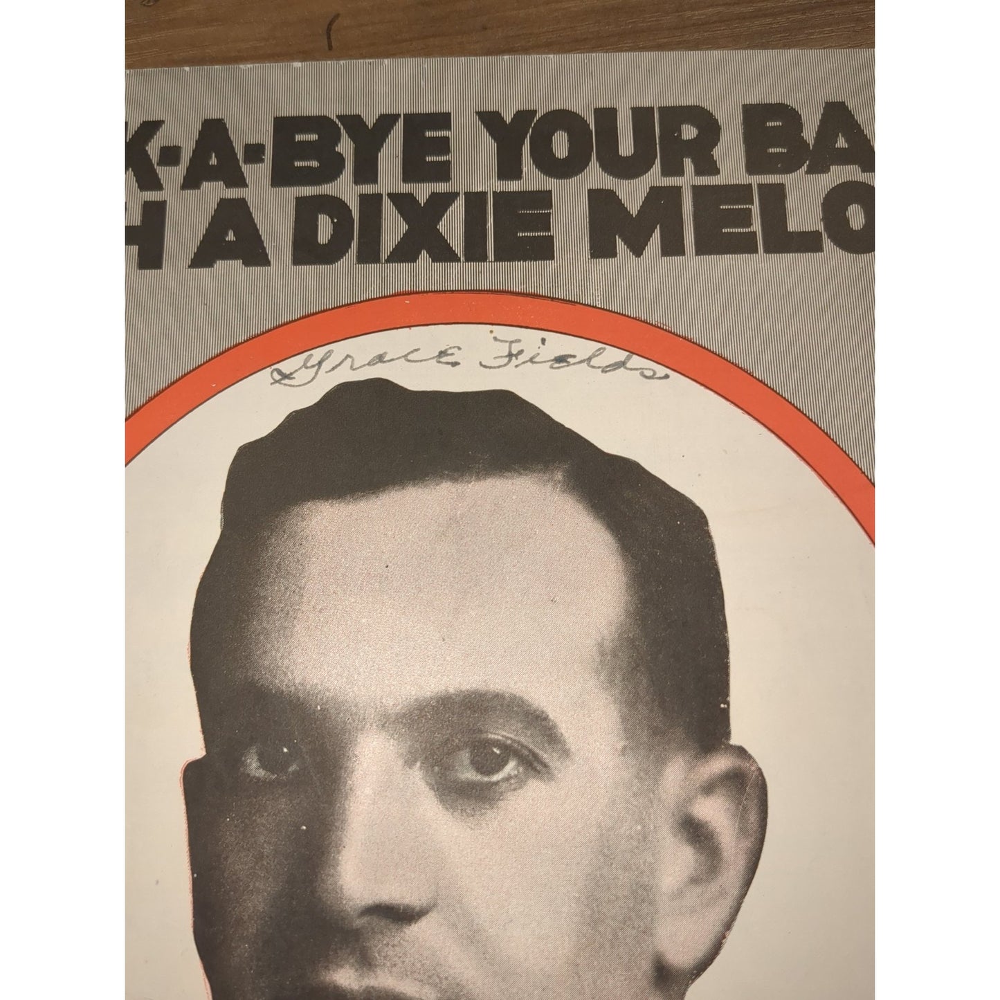 VINTAGE SHEET MUSIC - Rock A Bye Your Baby With A Dixie Melody
