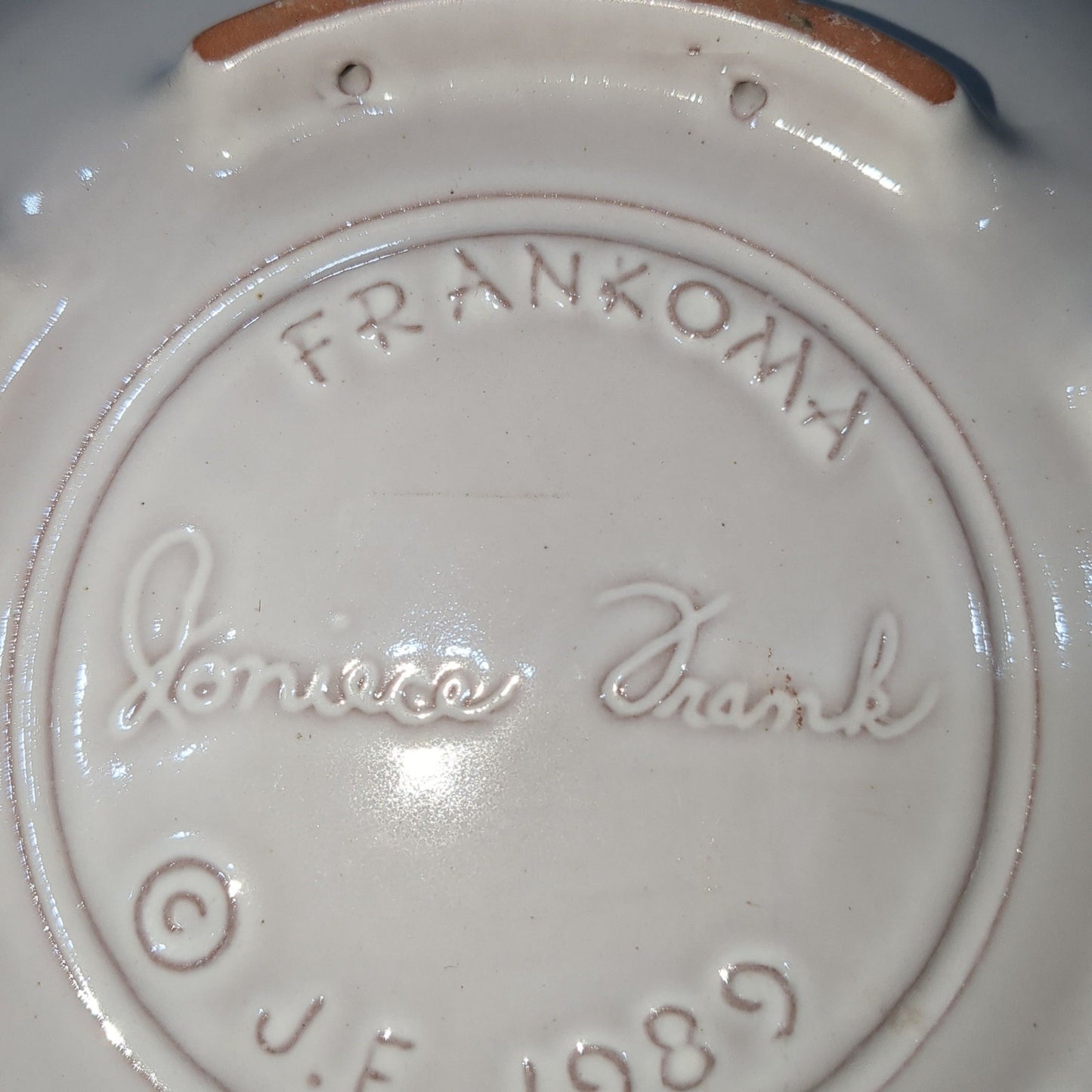 vintage frankoma plate 1989 the blessing of Christmas