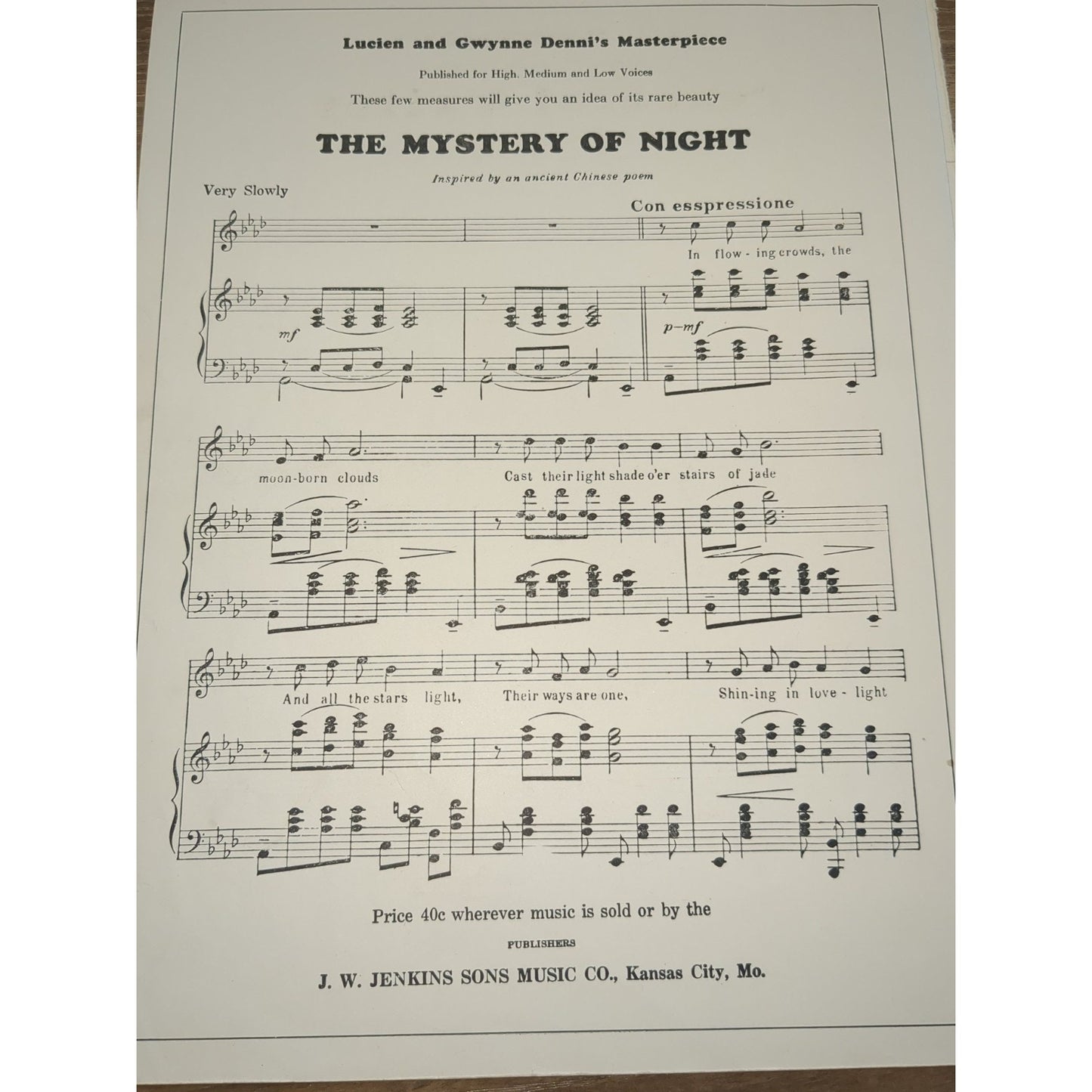 As Long As I Have You Vintage Sheet Music - 1926