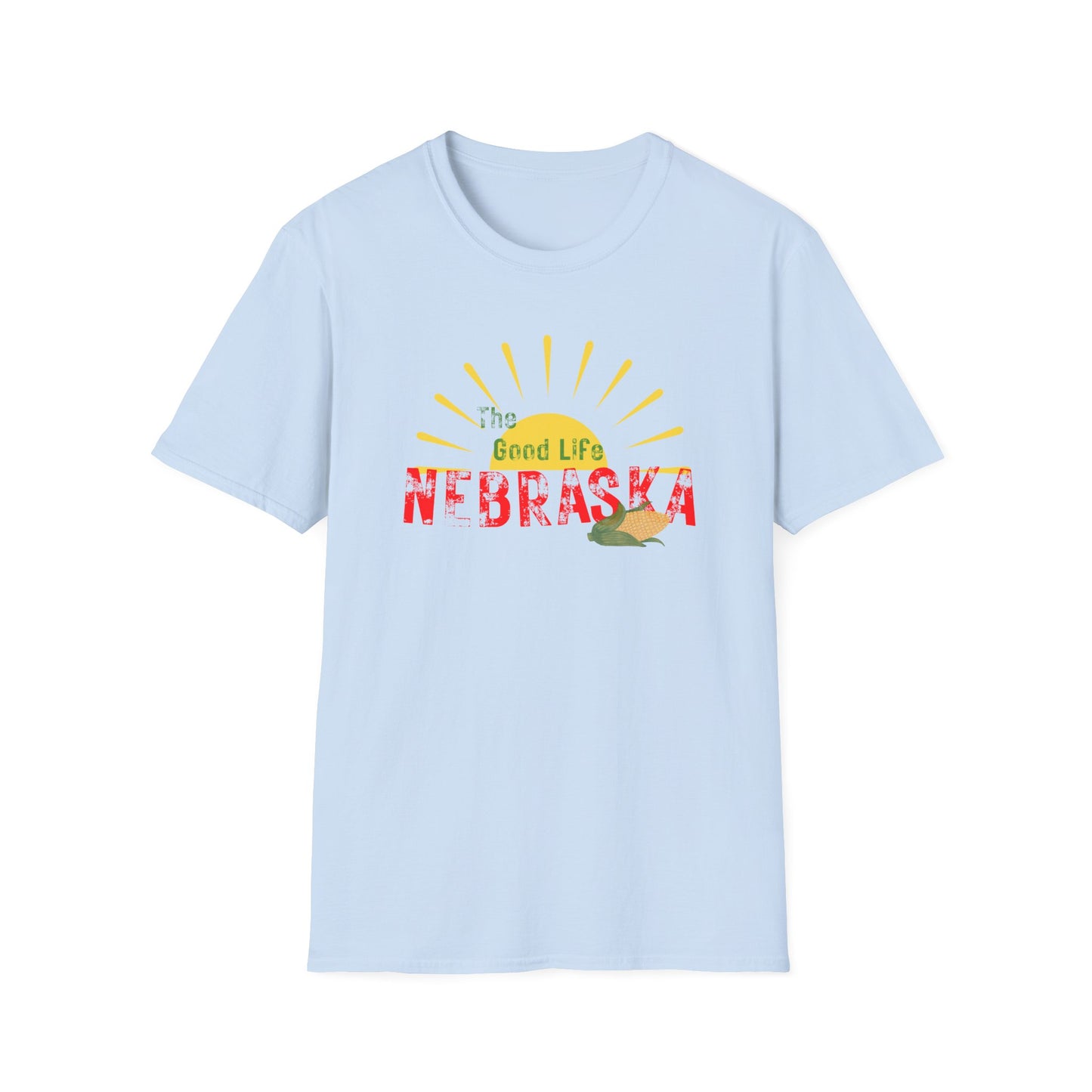 Nebraska The Good Life Unisex Softstyle T-Shirt