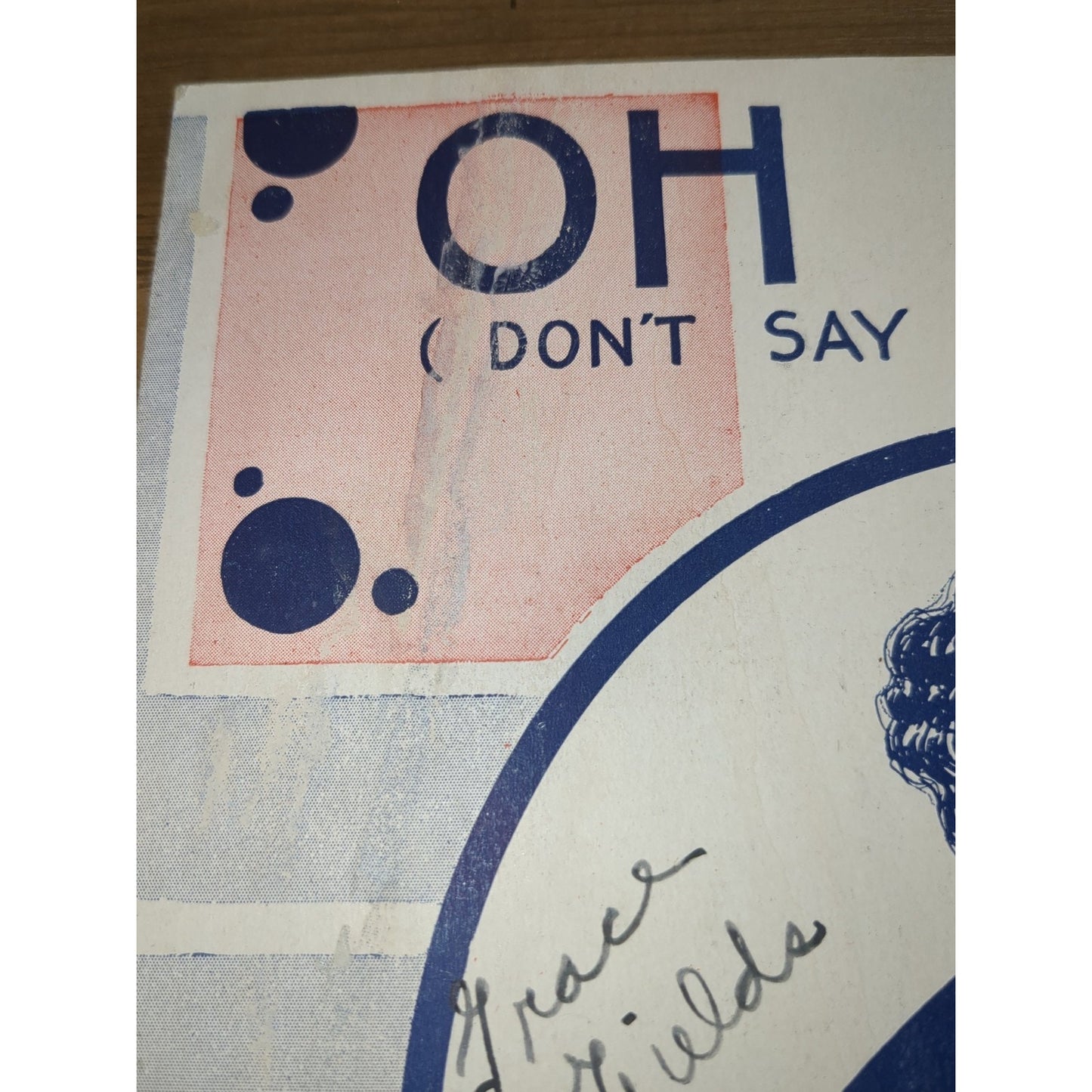 Vintage 1924 Sheet Music, "Oh, Baby - Don't Say No - Say Maybe" Irving Berlin