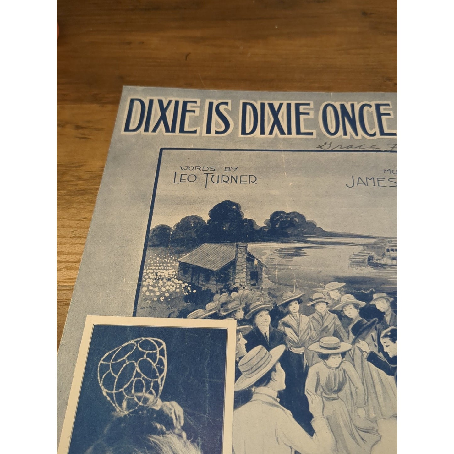 Antique Sheet Music 'Dixie is Dixie Once More' 1919 Leo Turner & James Karp